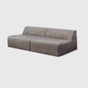 Modo Armless (80") Sofa - Performance Fabric - Mocha