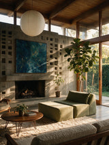 Modo Armless (80") Sofa - Velvet - Aqua