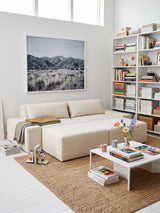 Modo 2 Piece (102") Sofa + Ottoman - Boucle