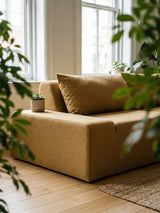 Modo 2 Piece (102") Sofa + Ottoman - Performance Fabric - Chamomile