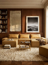 Modo 3 Piece (142") Sofa + 2 Ottoman - Performance Fabric - Chamomile