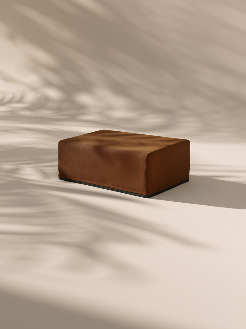 Modo Ottoman Slipcover - Velvet - Cognac