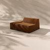 Modo Right End Slipcover - Velvet - Cognac