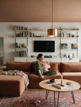 Modo 2 Piece (102") Sofa - Velvet - Coral