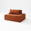 Modo Left End Performance Fabric - Terracotta