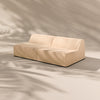 Modo Armless (80") Sofa - Velvet - Marshmallow