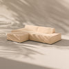 Modo 2 Piece (102") Sofa + Ottoman - Velvet - Marshmallow