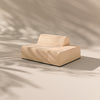 Modo Left End Slipcover - Velvet - Marshmallow