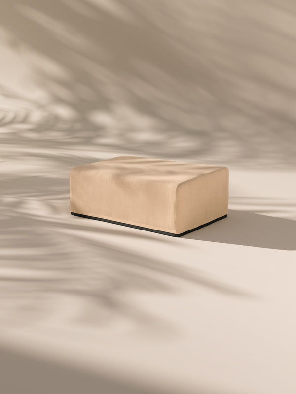 Modo Ottoman Slipcover - Velvet - Marshmallow