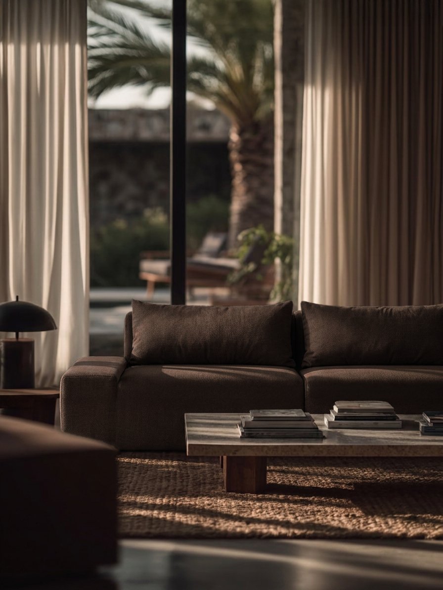 Modo 2 Piece (102") Sofa + 2 Ottoman - Performance Fabric - Mocha