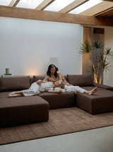 Modo 3 Piece (142") Sofa - Performance Fabric - Mocha