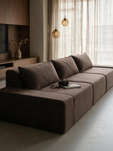 Modo 3 Piece (142") Sofa - Performance Fabric - Mocha