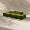 Modo 2 Piece (102") Sofa - Velvet - Moss