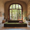 Modo 2 Piece (102") Sofa - Velvet - Moss