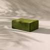 Modo Ottoman Slipcover - Velvet - Moss