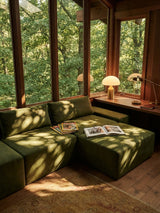 Modo 2 Piece (102") Sofa - Velvet - Moss