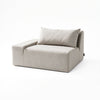 Modo Right End Slipcover - Performance Fabric - Natural
