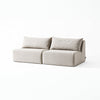 Modo Armless (80") Sofa - Performance Fabric - Natural