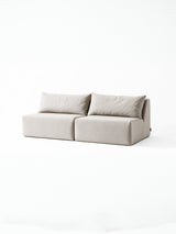 Modo Armless (80") Sofa - Performance Fabric - Natural