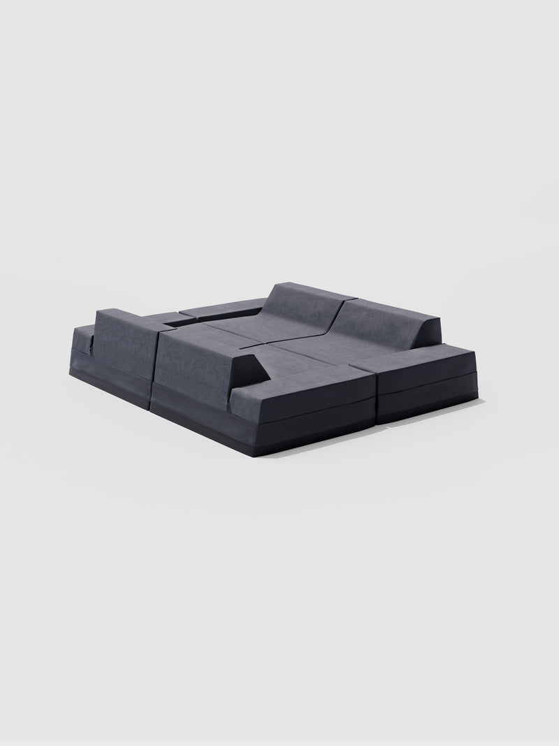 Modo Outdoor Daybed Queen - Graphite