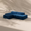 Modo 2 Piece (102") Sofa + Ottoman - Velvet - Pacific