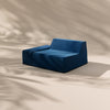 Modo Right End Slipcover - Velvet - Pacific