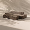 Modo 2 Piece (102") Sofa + 2 Ottoman - Velvet - Portobello