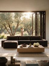 Modo 2 Piece (102") Sofa + Ottoman - Velvet - Portobello