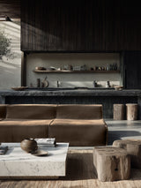 Modo Armless (80") Sofa - Velvet - Portobello