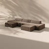 Modo 3 Piece (142") Sofa + 2 Ottoman - Velvet - Portobello