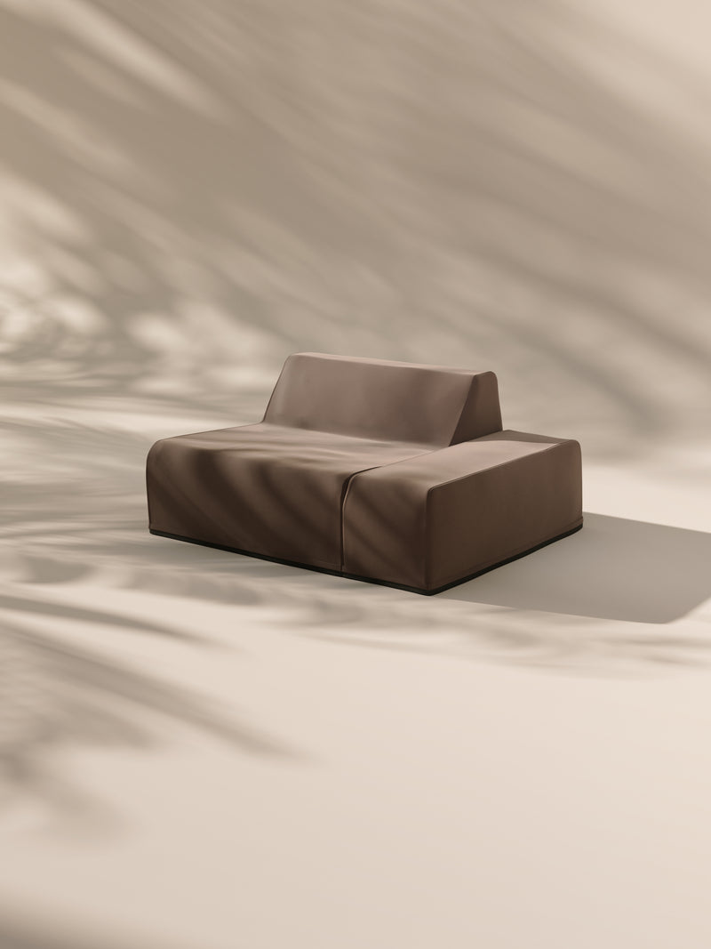 Modo Left End Slipcover - Velvet - Portobello