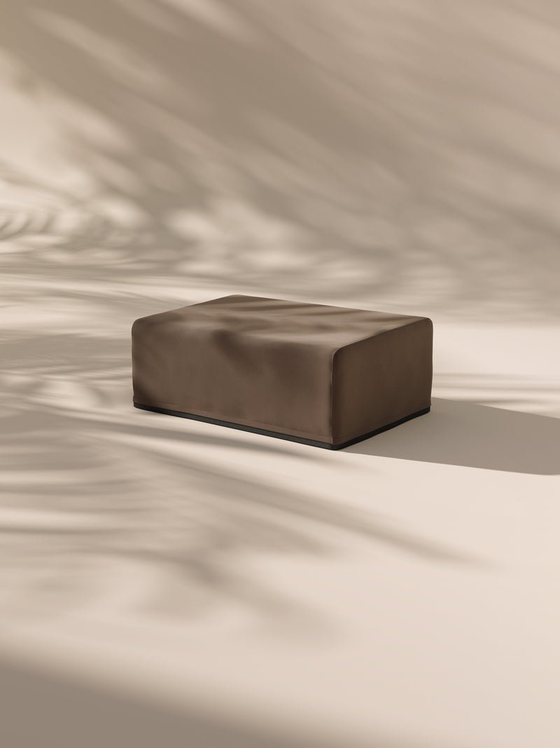 Modo Ottoman Slipcover - Velvet - Portobello