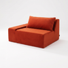 Modo Right End Velvet - Tangerine