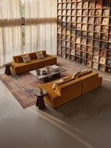 Modo 2 Piece (102") Sofa - Velvet - Saffron