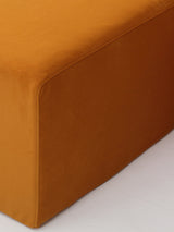Modo Armless (80") Sofa - Velvet - Saffron