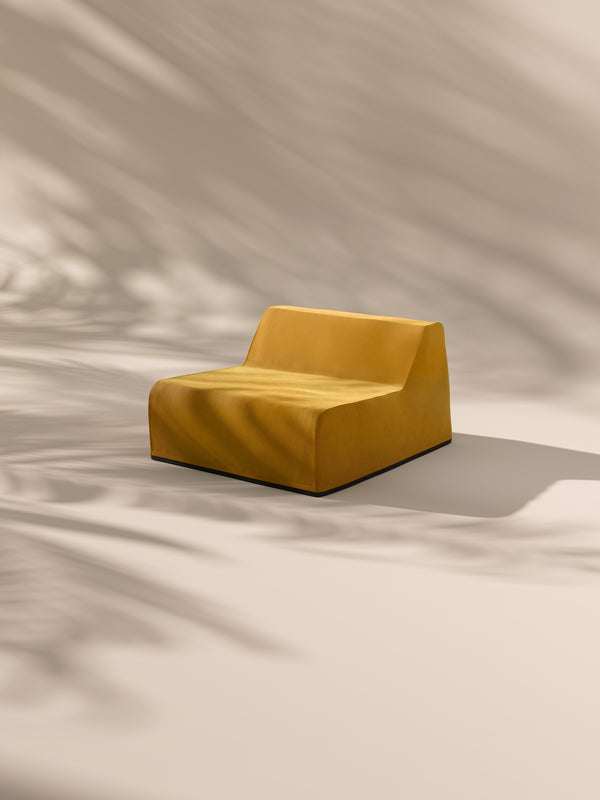 Modo Center Slipcover - Velvet - Saffron