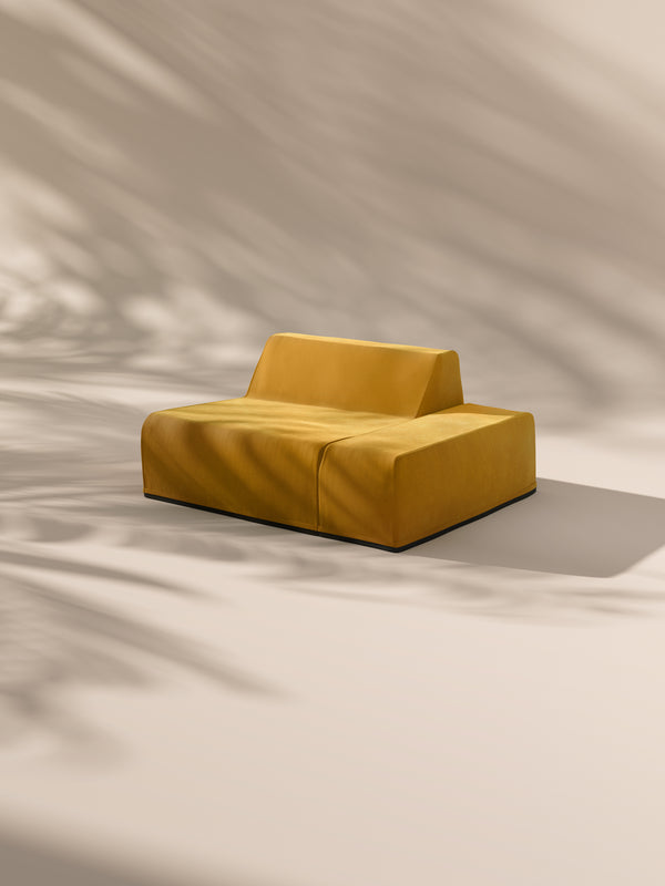 Modo Left End - Velvet - Saffron