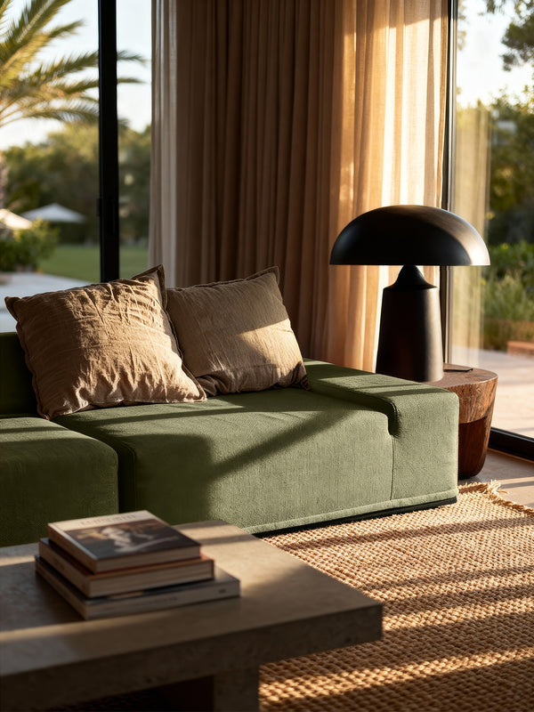 Modo 2 Piece (102") Sofa + 2 Ottoman - Performance Fabric - Sage