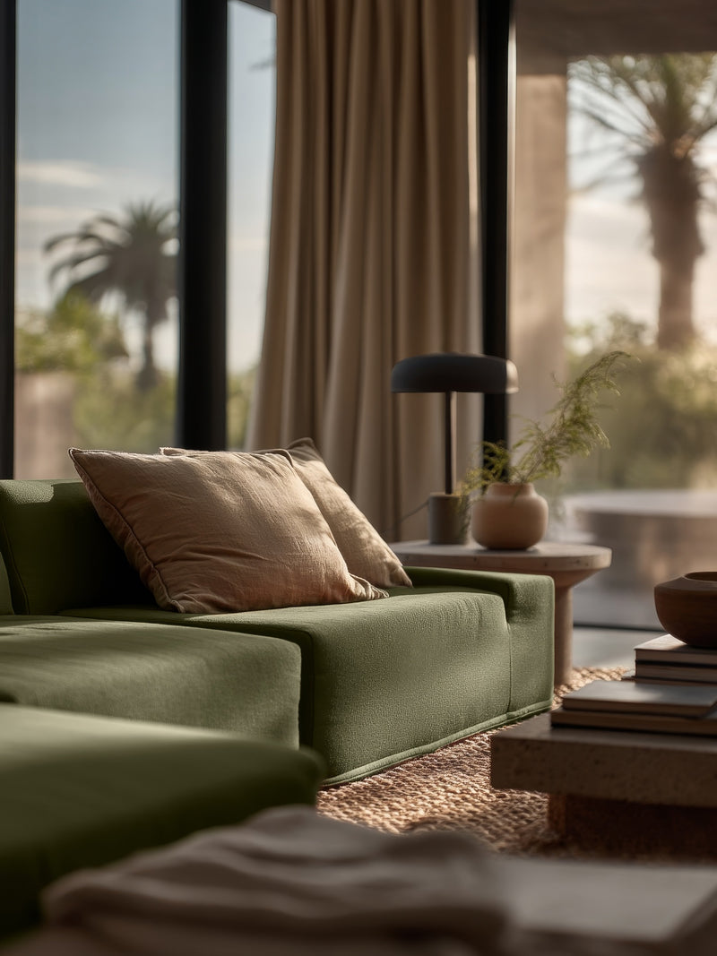 Modo 3 Piece (142") Sofa - Performance Fabric - Sage