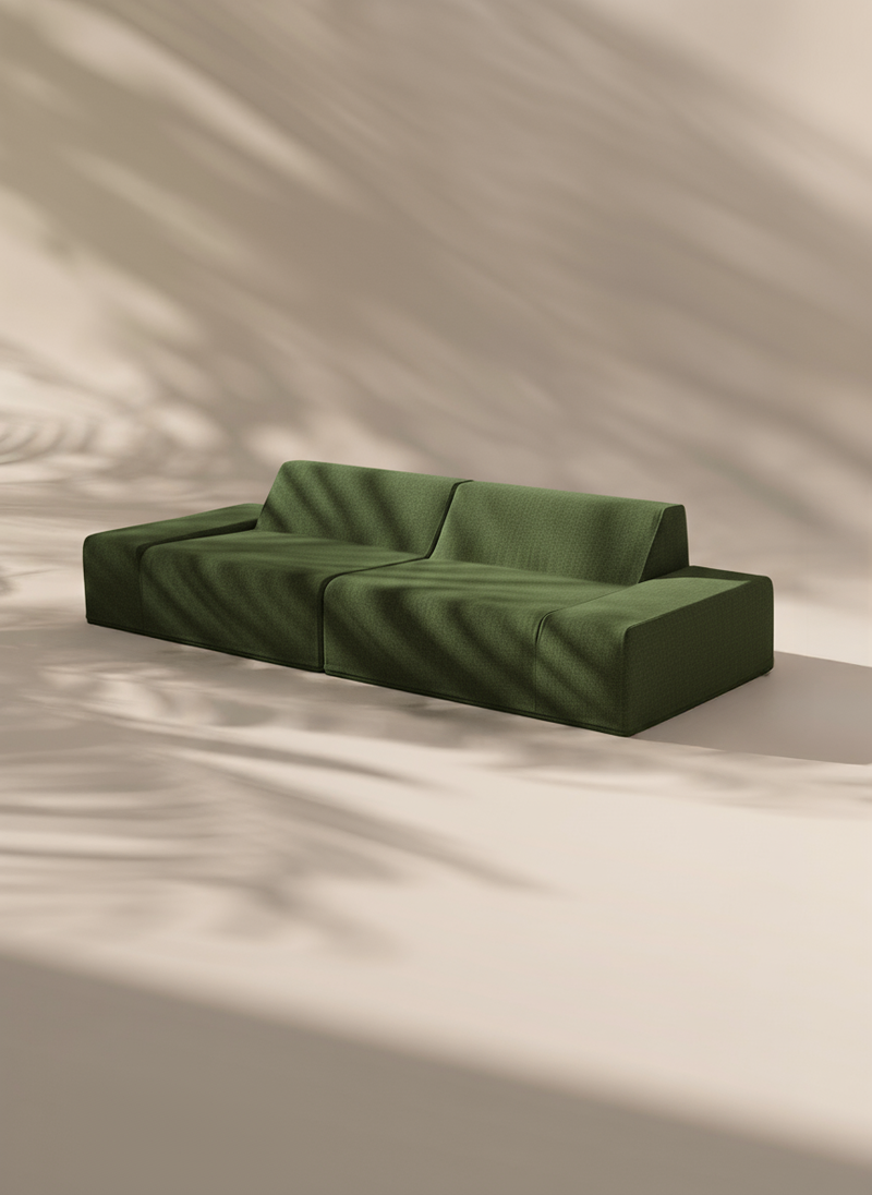 Modo 2 Piece (102") Sofa - Performance Fabric - Sage