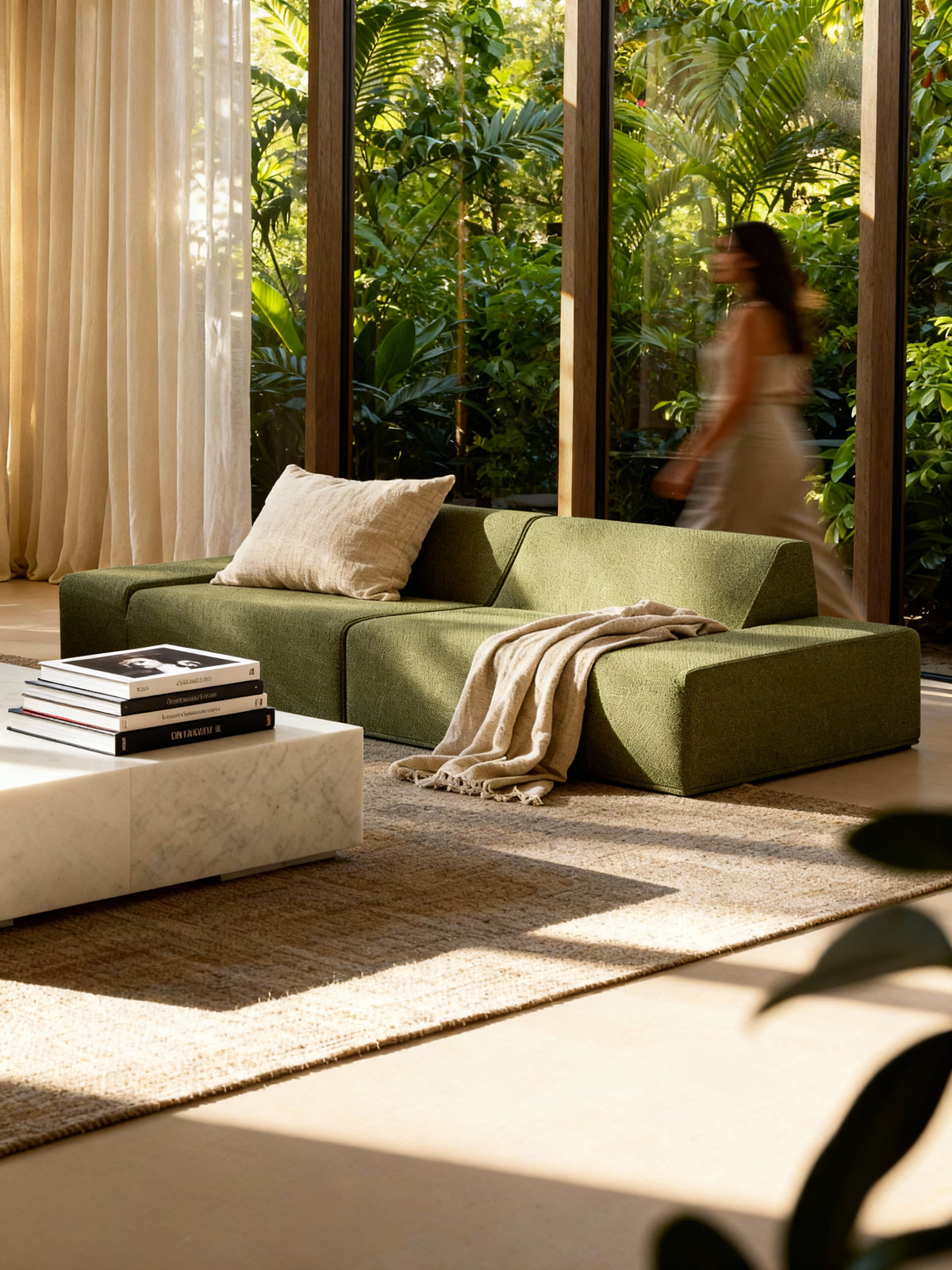 Modo 2 Piece (102") Sofa - Performance Fabric - Sage