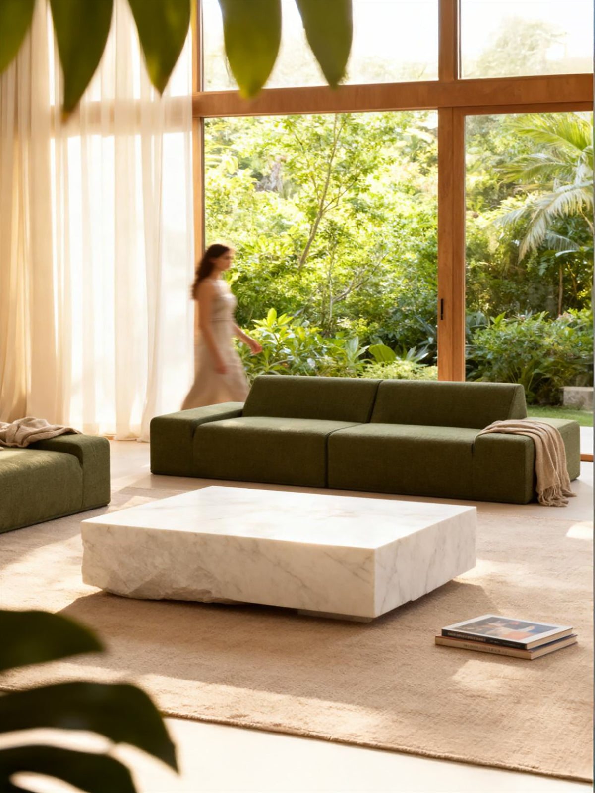 Modo 2 Piece (102") Sofa - Performance Fabric - Sage