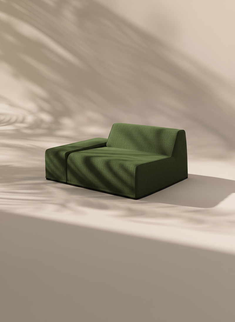 Modo Right End - Performance Fabric - Sage