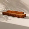 Modo 3 Piece (142") Sofa - Velvet - Tangerine