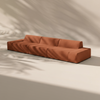 Modo 3 Piece (142") Sofa - Performance Fabric - Terracotta