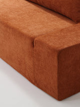Modo 2 Piece (102") Sofa + Ottoman - Performance Fabric - Terracotta
