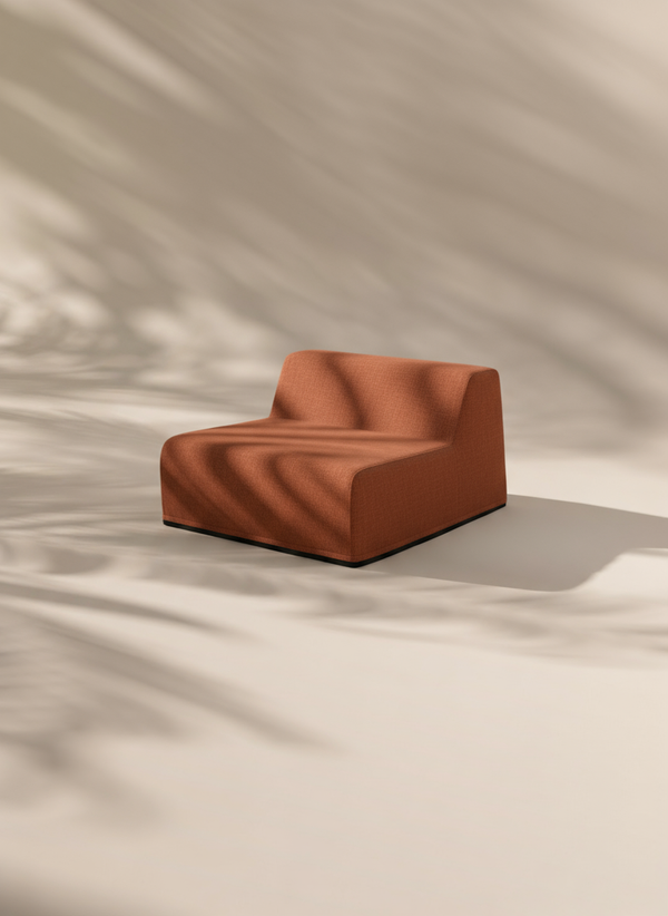 Modo Center - Performance Fabric - Terracotta