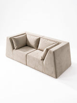 Modo 2 Piece (86") High-Arm Sofa - Velvet - Marshmallow