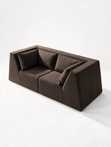 Modo 2 Piece (86") High-Arm Sofa - Performance Fabric - Mocha
