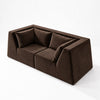 Modo 2 Piece (86") High-Arm Sofa - Velvet - Portobello